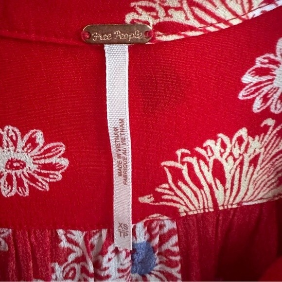 Free People Dresses Free People Blue Hawaii Mini Dress Size XS - Picture 4 of 8